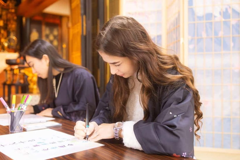 Osaka: Temple Tour and Traditional Calligraphy Lesson - Matcha and the wider cultural program