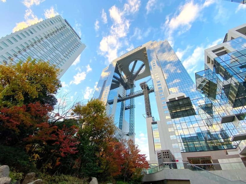 Osaka: Umeda Sky Building Official E-Ticket - The ride up and the floating escalators