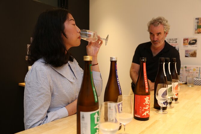 Private Sake Tasting in Central Kyoto with Sake Sommelier - A standing bar with a local feel