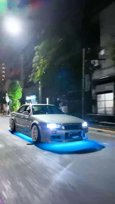 R34Skyline Daikoku PA Fast & Furious Private Experience - From Shibuya to Shinonome in an R34