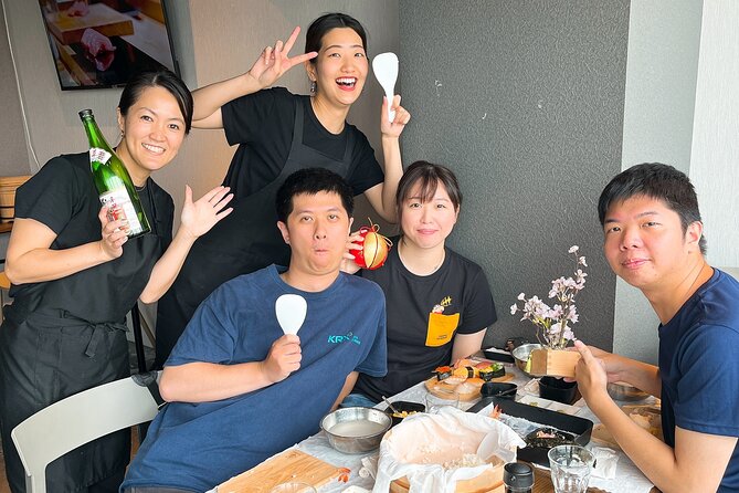 Ramen and Sushi Cooking Class with Sake Pairing Set in Tokyo - The Tsukishima setting helps the class feel special