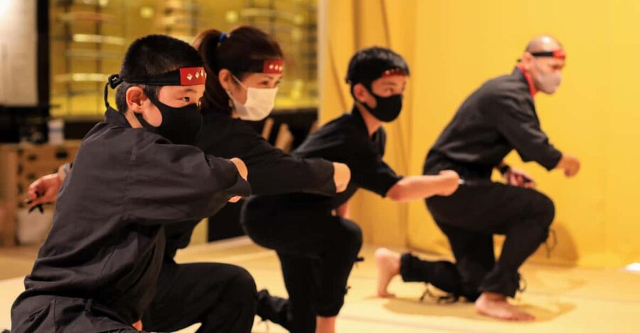 Samurai Ninja Museum Asakusa: Kid-Friendly Ninja Training - The blowgun adds a different kind of challenge