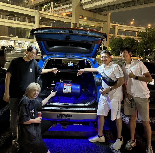 Secret Car Meet: R34 Skyline Car Club Membership - Tokyo Tower, Rainbow Bridge, and the night route