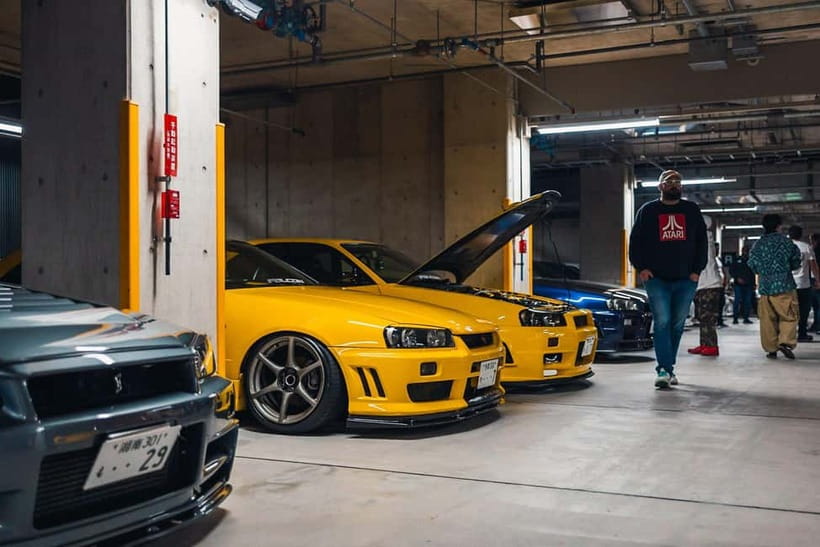 Secret Car Meet: R34 Skyline Car Club Membership - APIT AUTOBACS and the wider JDM scene