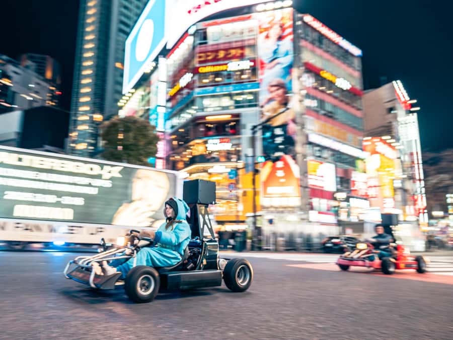 Shibuya#2 Go Karting Tour with Funny Costume - Shibuya Scramble from the driver’s seat