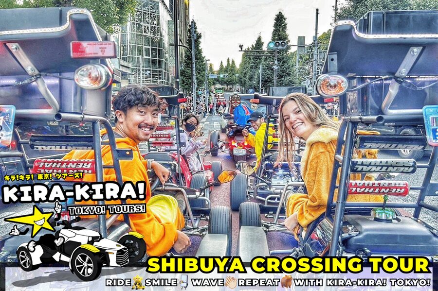 Shibuya Crossing x Tokyo Tower and more! Go-Kart Tour - Roppongi adds city energy without a long stop