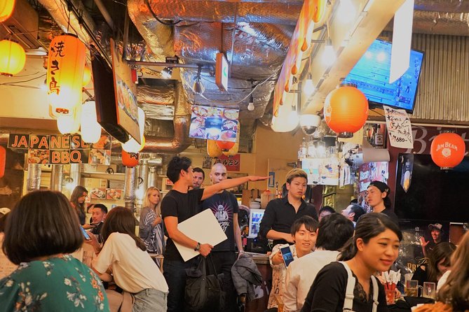 Shibuya Meltdown Nightlife Tour: All-You-Can-Drink Bar Hopping - Stop one: Wagyu Niku Yokocho and the indoor alley