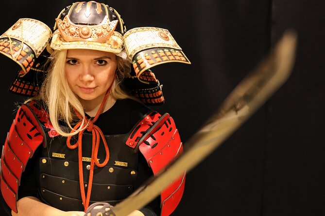 Skip the lines Basic Ticket at SAMURAI NINJA MUSEUM KYOTO - The samurai armor and katana photo session