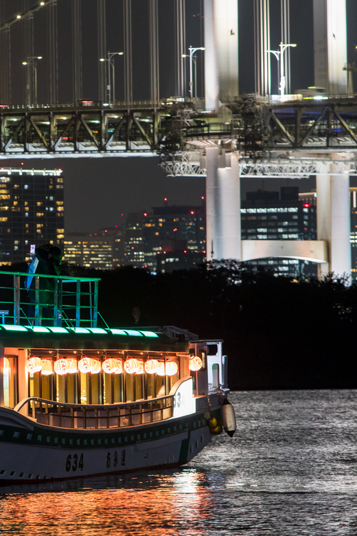 Sumida River: Japanese Traditional Yakatabune Dinner Cruise - Down the Sumida River toward Tokyo Bay