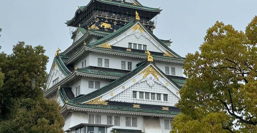 (Ticket Included) Explore Osaka Castle & Museum of History - Meeting at the Naniwa Palace site marker