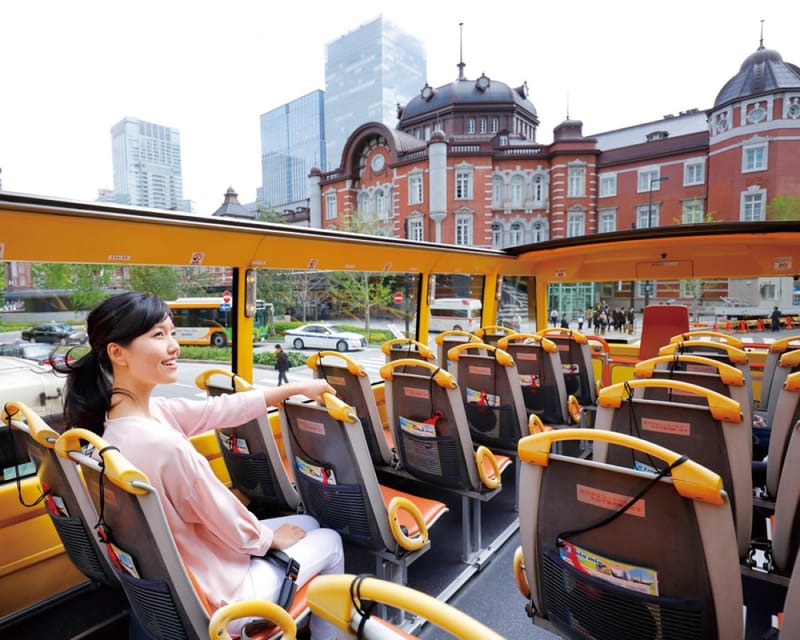 Tokyo: 60min Panoramic Open Top Bus Tour with Audio Guide - Toranomon and the view toward Tokyo Tower
