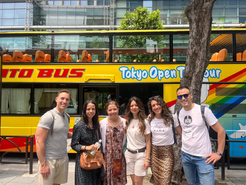 Tokyo: 60min Panoramic Open Top Bus Tour with Audio Guide - Tsukiji, Kabuki-za, and Ginza on the return