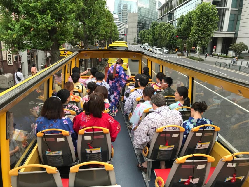 Tokyo: 60min Panoramic Open Top Bus Tour with Audio Guide - Weather, seating, and comfort