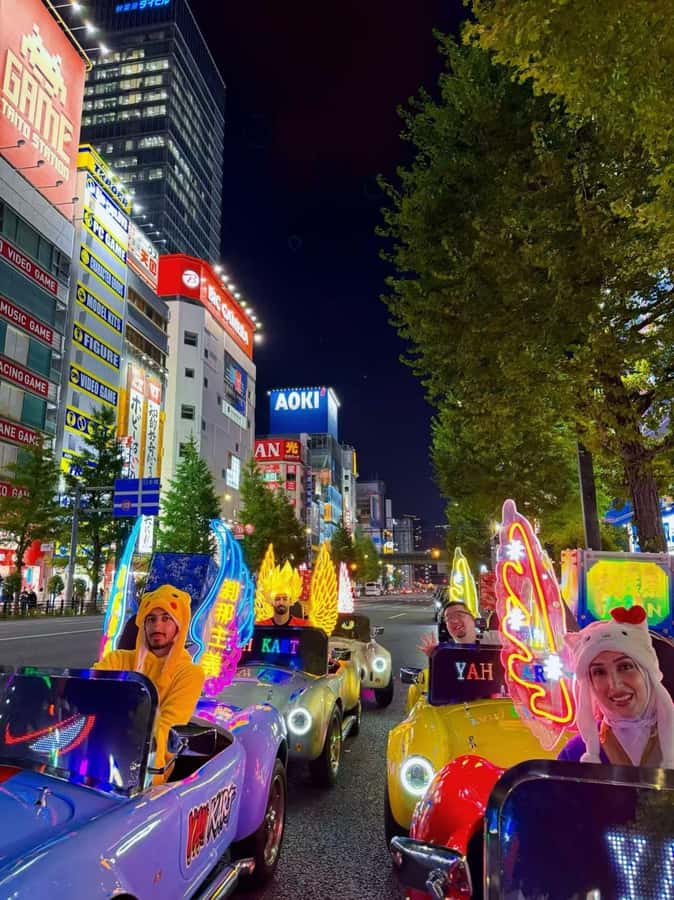Tokyo: Akihabara/Asakusa Go-Karting Tour (including guide) - Light-up accessories and camera options