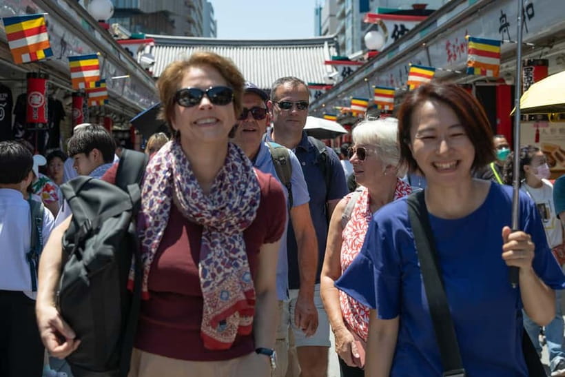 Tokyo: Asakusa Walking Tour with Sensoji Temple Visit - Nakamise Street, souvenirs before the temple