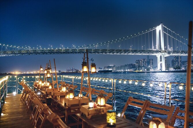 Tokyo Bay Yakatabune Dinner/Day Cruise with Japan Show and Drinks - Tokyo Tower from the bay