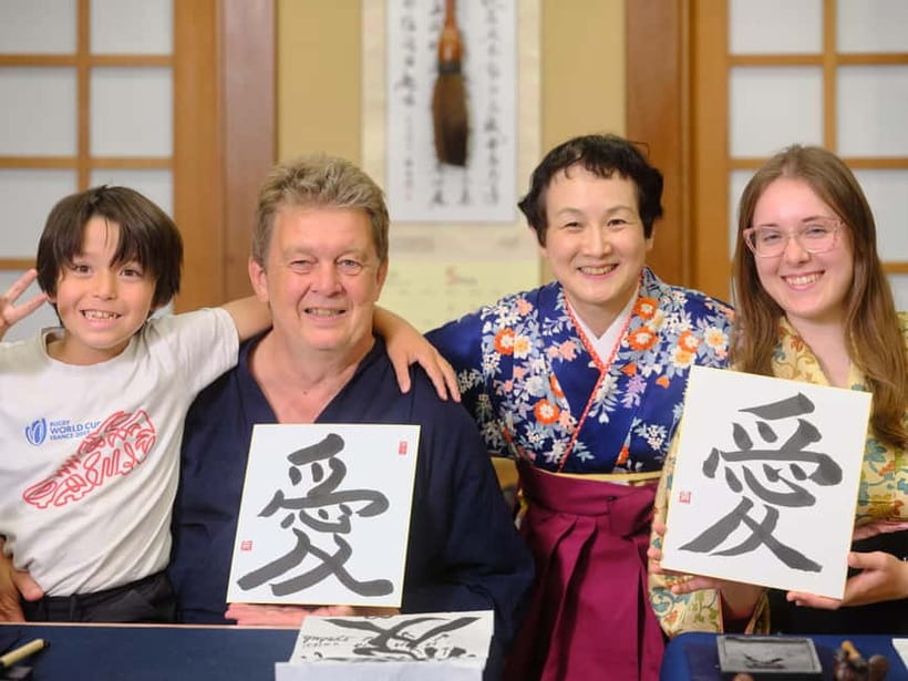 Tokyo: Calligraphy Experience with yukata or Samue - What the strongest praise tells you