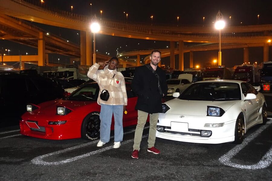 Tokyo: Daikoku Car Meet Tour at Night with JDM Guides - Arriving at Daikoku in the middle of the action