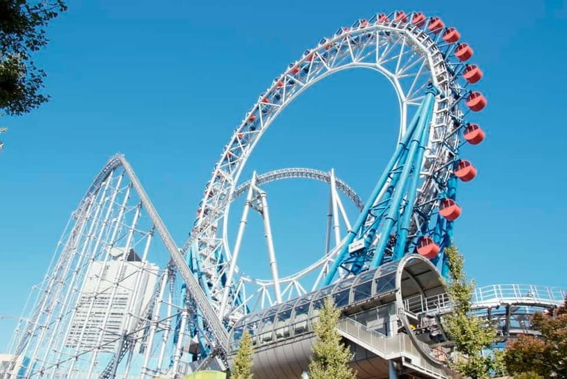 Tokyo Dome City Attractions 5-Ride Ticket - Thunder Dolphin Is the Big Adrenaline Choice