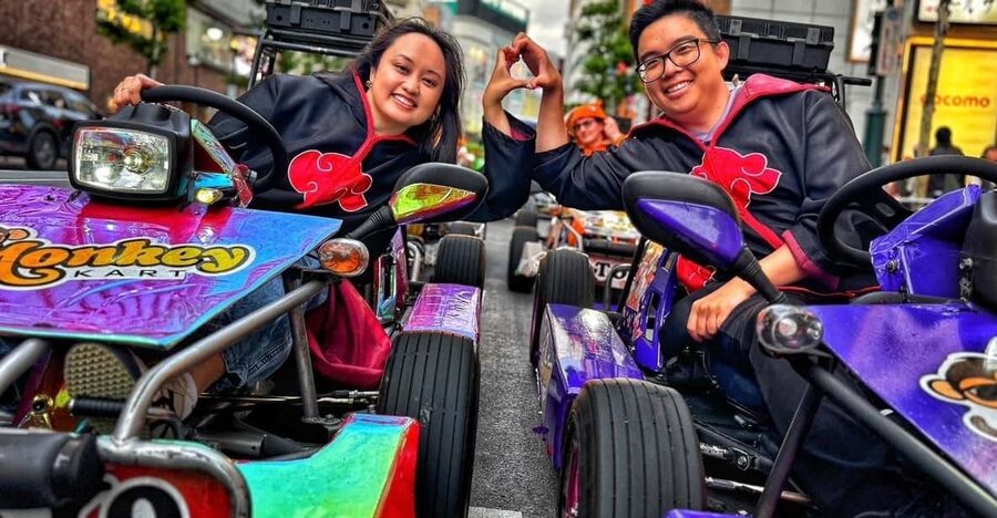 Tokyo: Guided Go Kart Tour from Harajuku to Shibuya Crossing - Crossing Shibuya in a go-kart