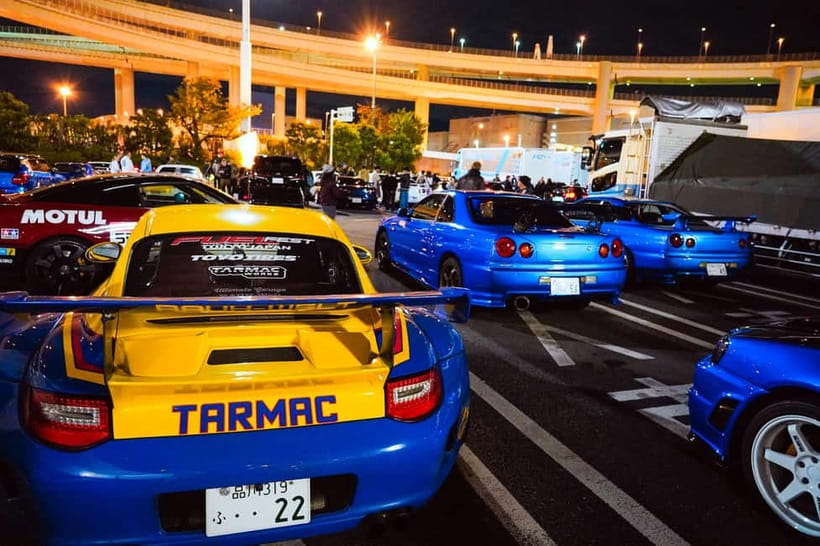 Tokyo: Legendary JDM CAR Daikoku Underground Meetup - Choosing between the basic, sports car, and Alphard options