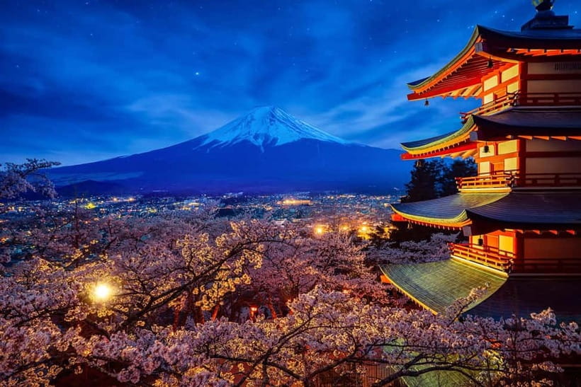 Tokyo: Mount Fuji & Hakone Private Tour with Guide - Chureito Pagoda and the famous Fuji photograph