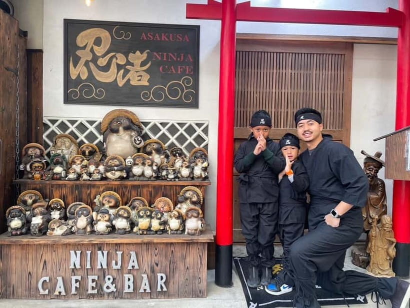 Tokyo: Ninja Experience Cafe Asakusa - Training with shuriken, the blowgun, and a replica sword