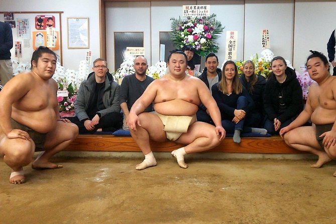 Tokyo Ryogoku Sumo Morning Practice + Photo Shoot with Wrestlers - A short look at Ryogoku Kokugikan and sumo town