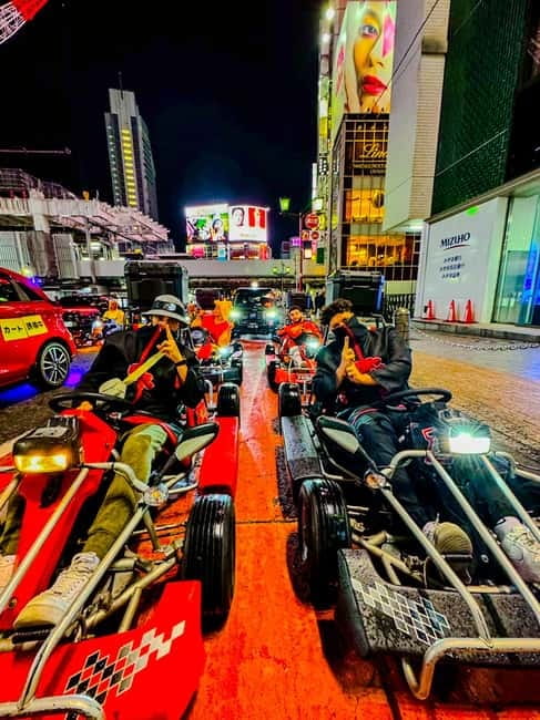 Tokyo: Shibuya and Shinjuku Streets Guided Go-Karting Tour - Shinjuku streets and the first city views