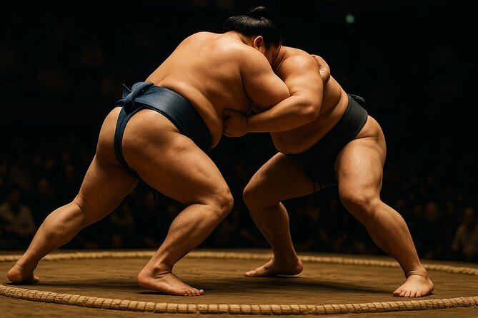 Tokyo Shinjuku Sumo Show & Experience with Photo - Watching two wrestlers bring the rules to life