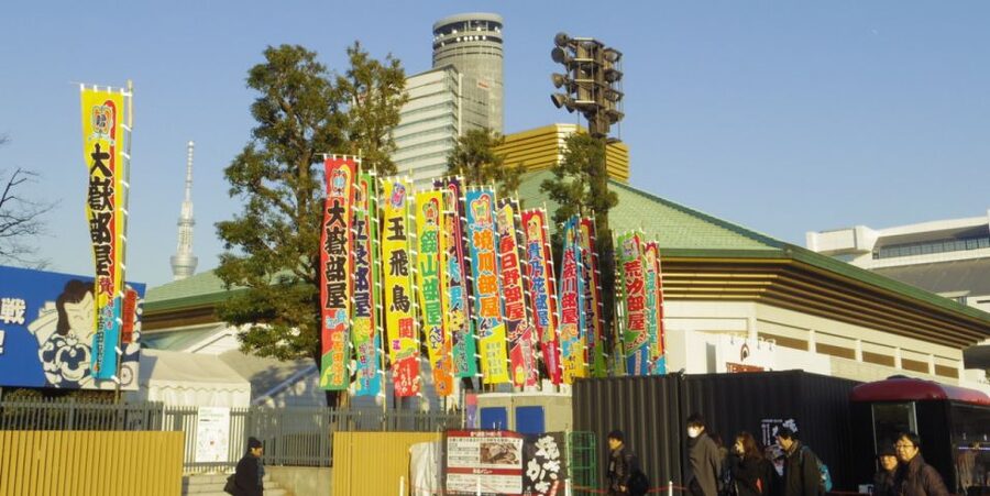 Tokyo: Sumo Tournament Tour with Chair Seat Tickets - Inside Ryogoku Kokugikan before the main bouts