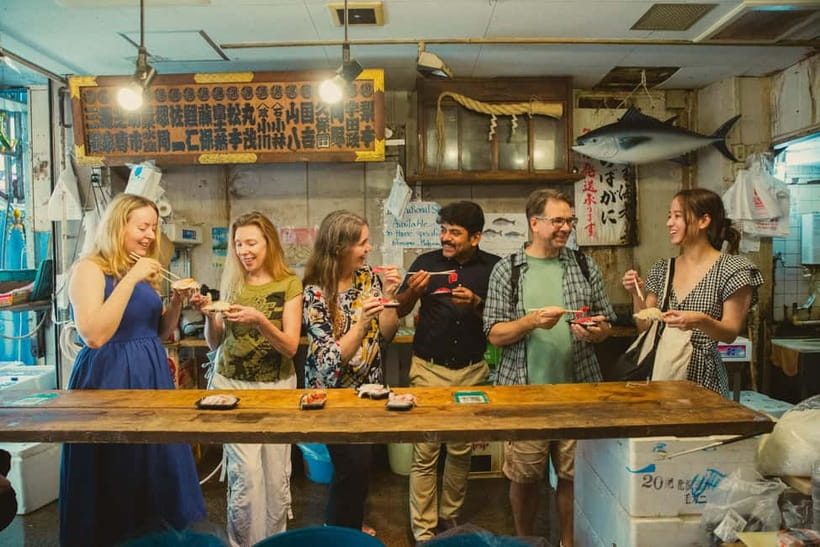 Tokyo: Tsukiji Fish Market Culture Tour with Sashimi Tasting - Through the Outer Market’s backstreets