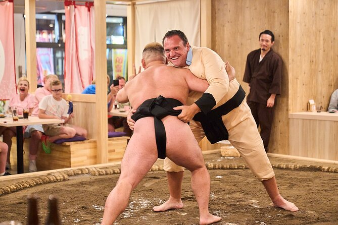 TokyoSumoShow, ChickenHotPot, and Mochi-Pounding by Pro Wrestlers - Seats, timing, and planning your visit