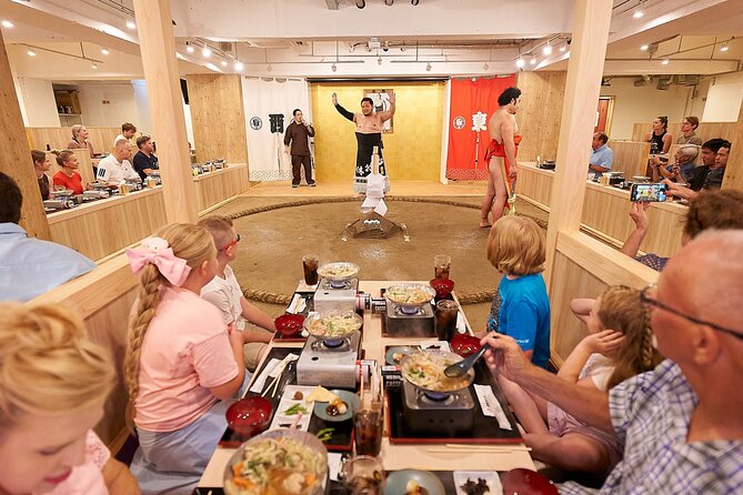 TokyoSumoShow, ChickenHotPot, and Mochi-Pounding by Pro Wrestlers - A practical look at the two-hour program
