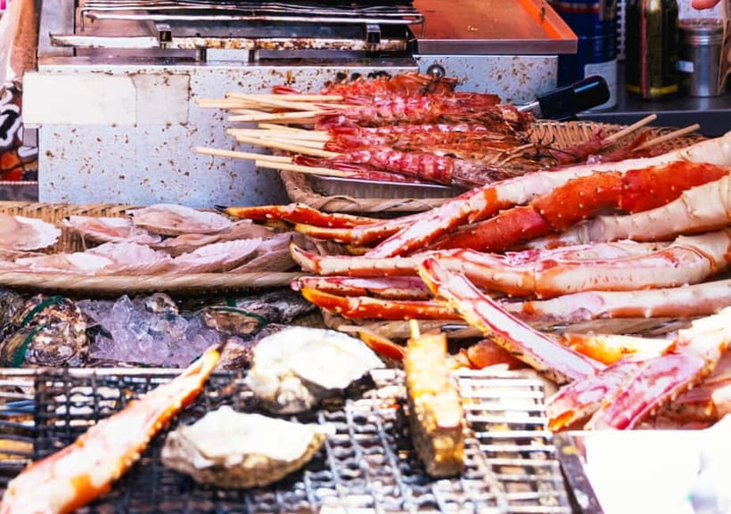 Tsukiji Fish Market: Street Food & Culture Walking Tour - Eating through Tsukiji Jogai Market